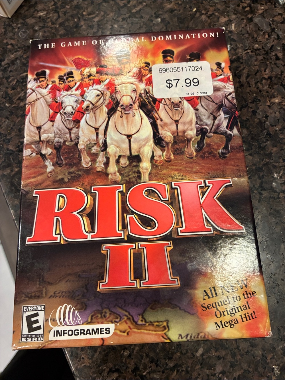 Risk II video Game - Red & Gold Cover